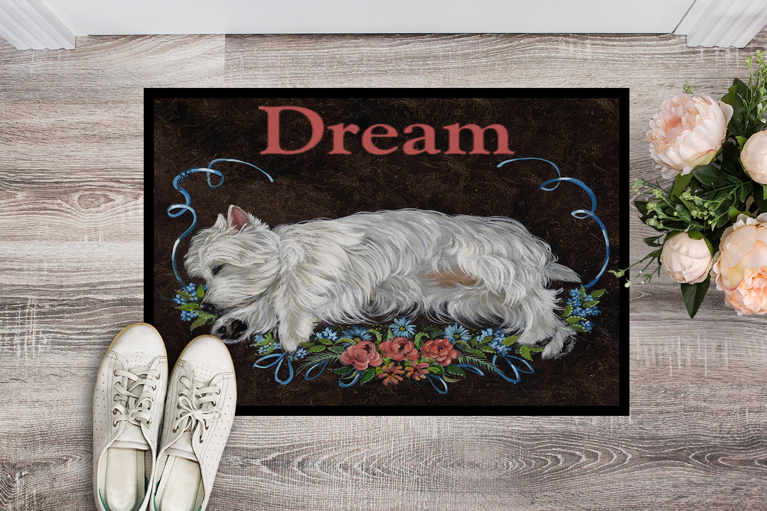 Westie Dream Indoor or Outdoor Mat 18x27 PPP3278MAT - the-store.com