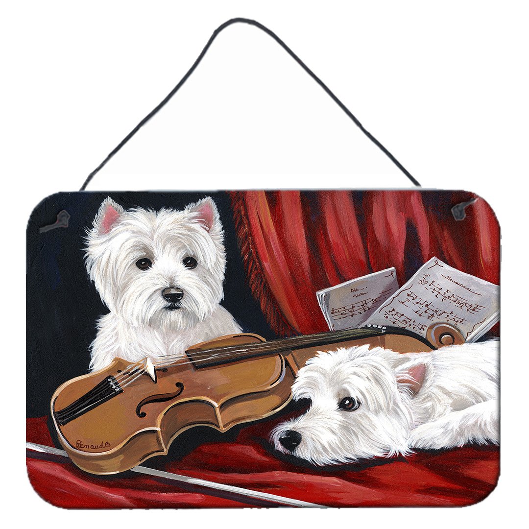 Buy this Westie Fiddlers Wall or Door Hanging Prints PPP3279DS812