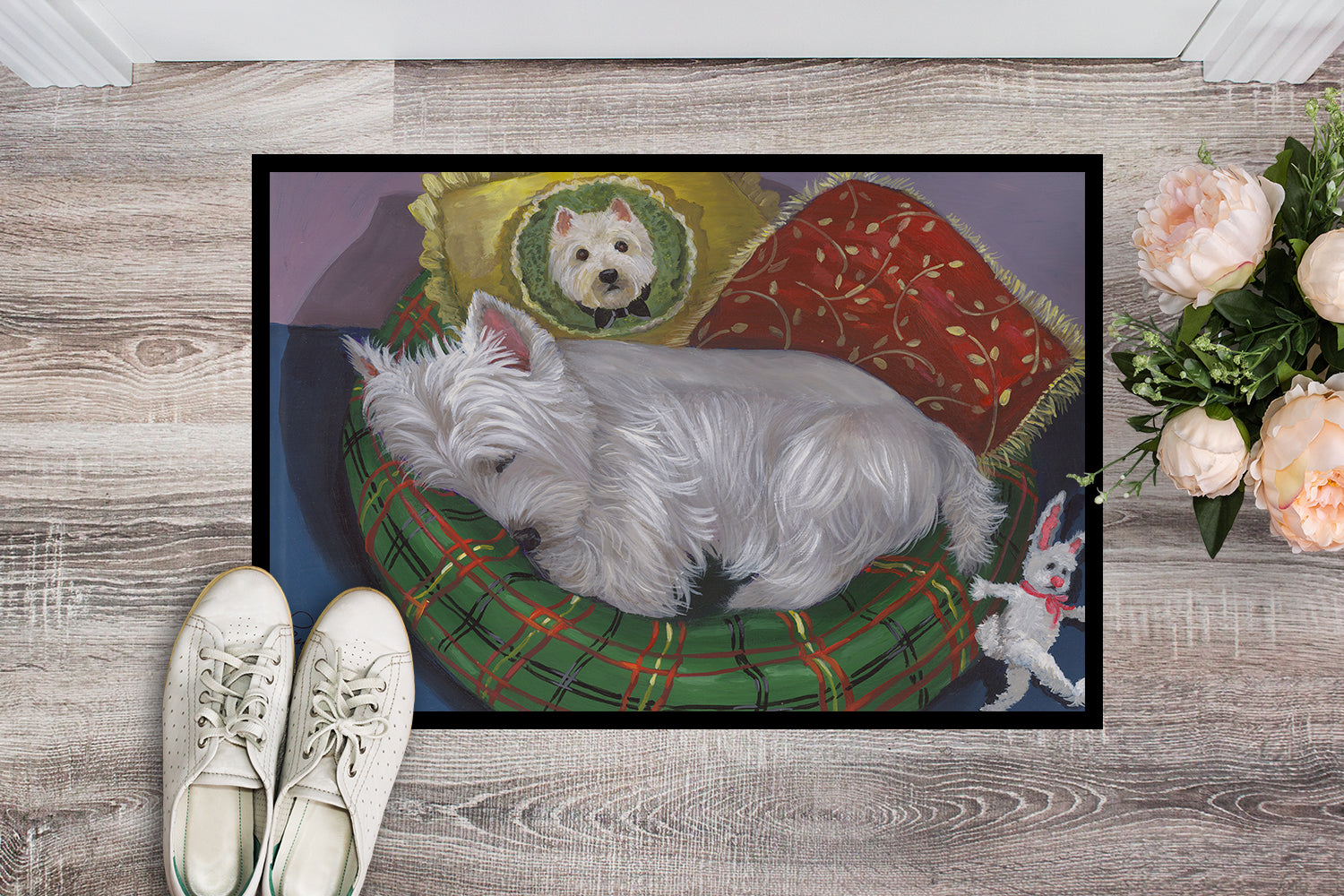 Westie Precious Toto Indoor or Outdoor Mat 18x27 PPP3282MAT - the-store.com