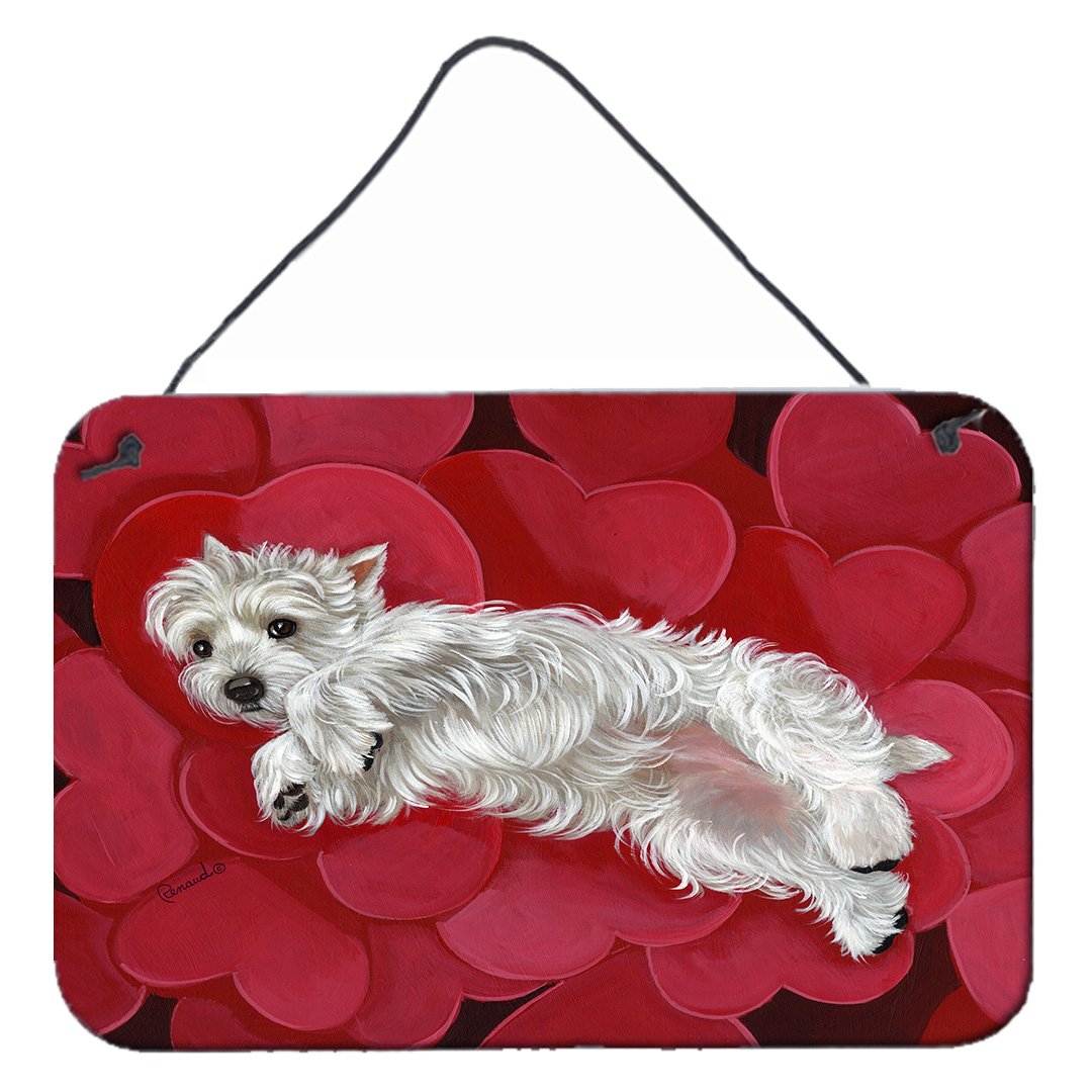 Buy this Westie Queen of Hearts Wall or Door Hanging Prints PPP3283DS812