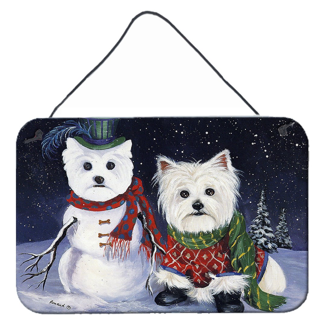 Buy this Westie Christmas Self Portrait Wall or Door Hanging Prints PPP3286DS812