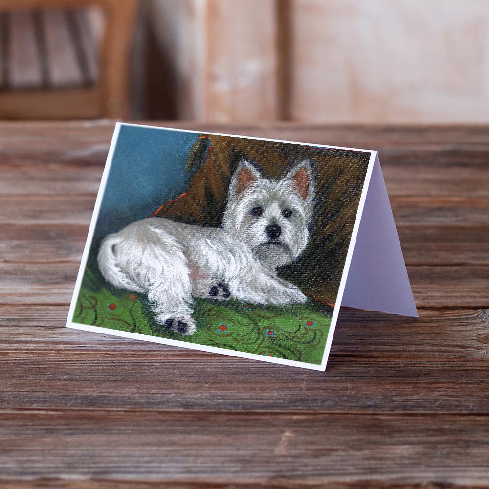 Buy this Westie Wake Up Greeting Cards and Envelopes Pack of 8