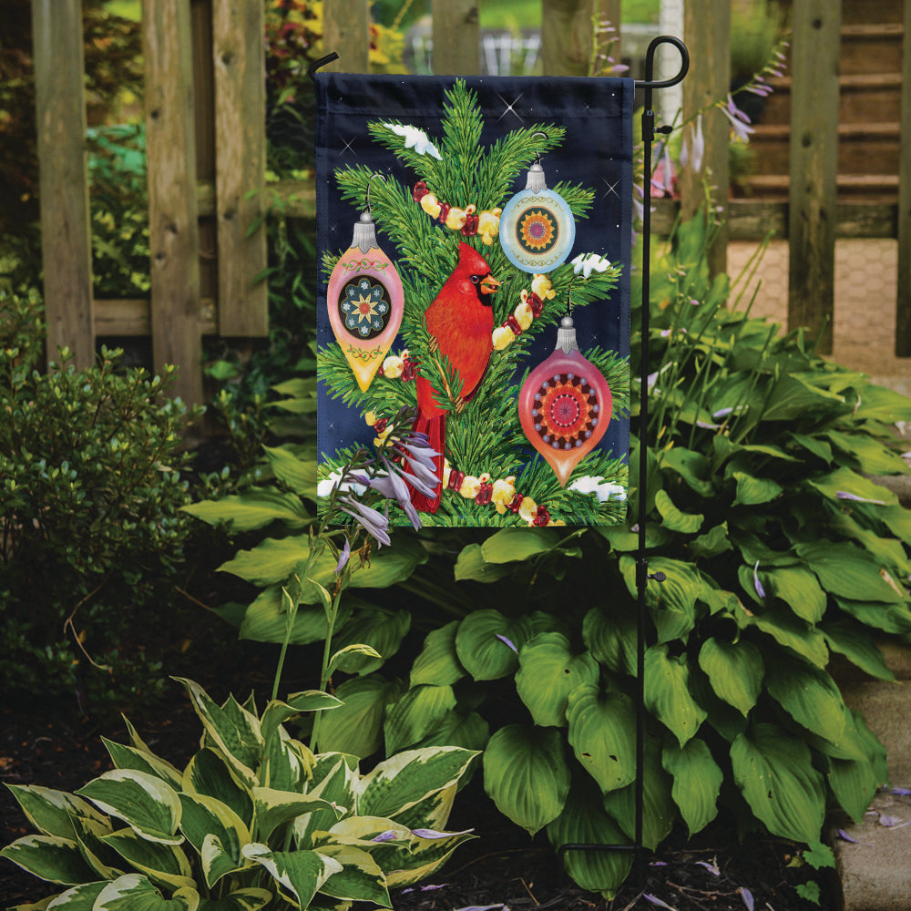 Cardinal's Christmas Dinner Flag Garden Size PRS4018GF  the-store.com.