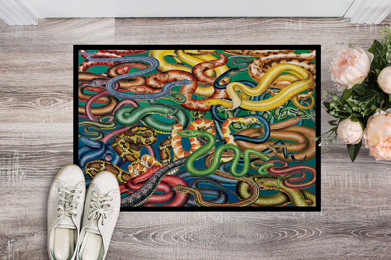 Snakes Indoor or Outdoor Mat 24x36 PRS4031JMAT by Caroline's Treasures