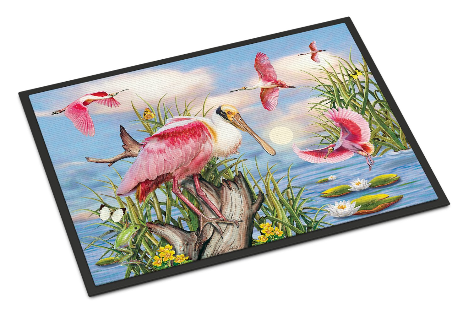 Roseate Spoonbill Indoor or Outdoor Mat 24x36 PRS4036JMAT by Caroline's Treasures