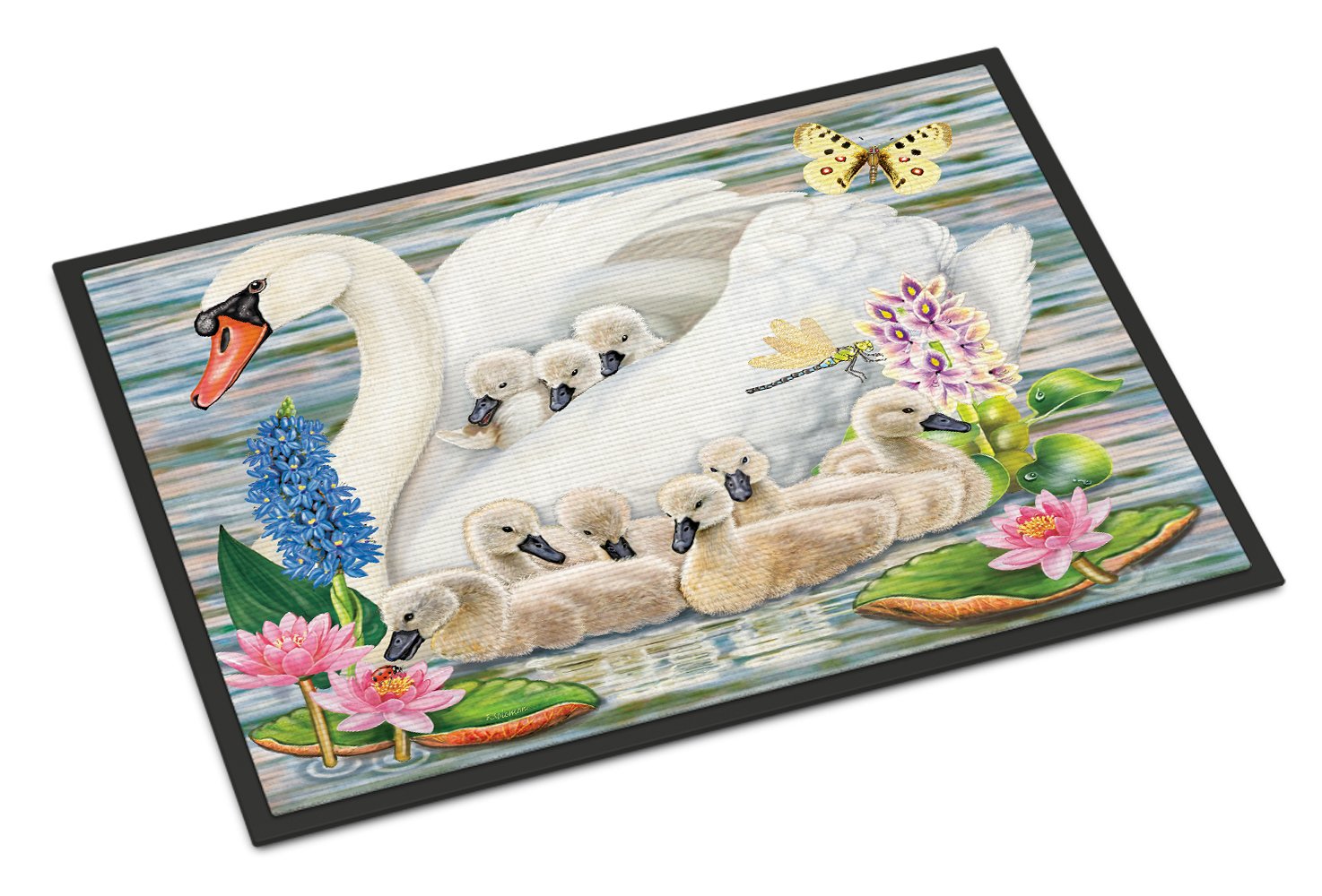 Mother Swan Indoor or Outdoor Mat 24x36 PRS4045JMAT by Caroline's Treasures