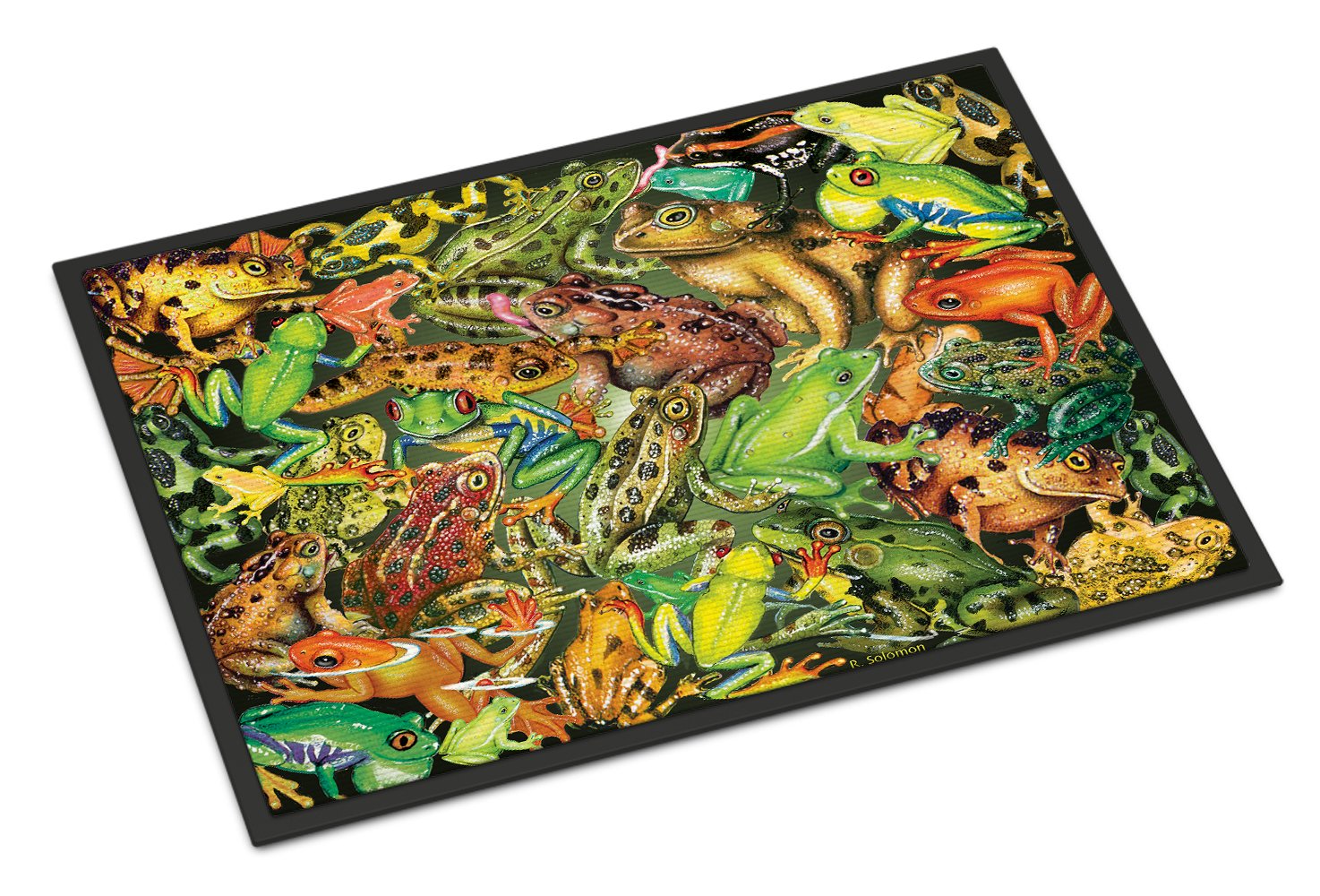 Frogs Indoor or Outdoor Mat 24x36 PRS4053JMAT by Caroline's Treasures