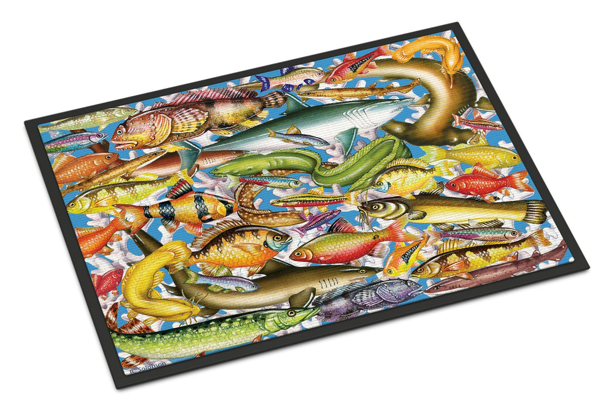 Fish of the Deep Indoor or Outdoor Mat 24x36 PRS4055JMAT by Caroline&#39;s Treasures