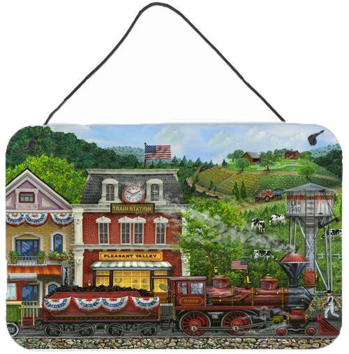 Railroad Train Next Stop Pleasant Valley Wall or Door Hanging Prints by Caroline's Treasures