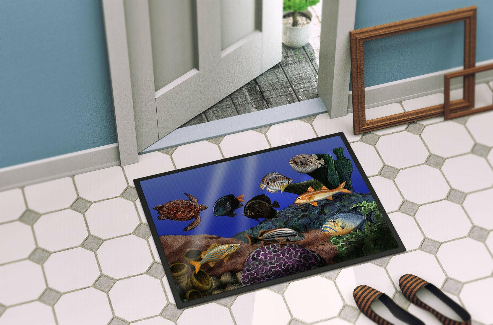 Undersea Fantasy 1 Indoor or Outdoor Mat 24x36 PTW2028JMAT - the-store.com