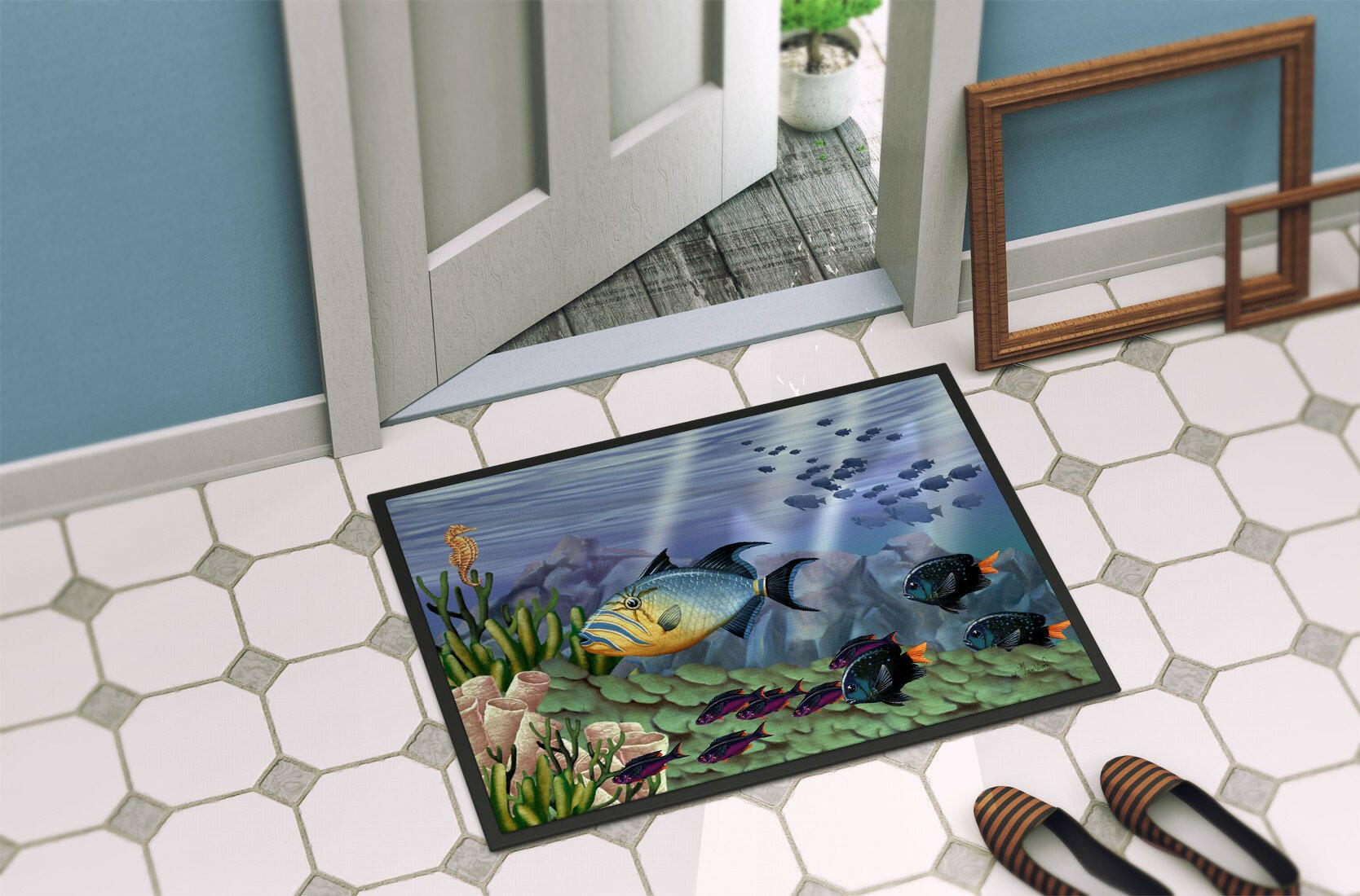 Undersea Fantasy 10 Indoor or Outdoor Mat 24x36 PTW2035JMAT - the-store.com