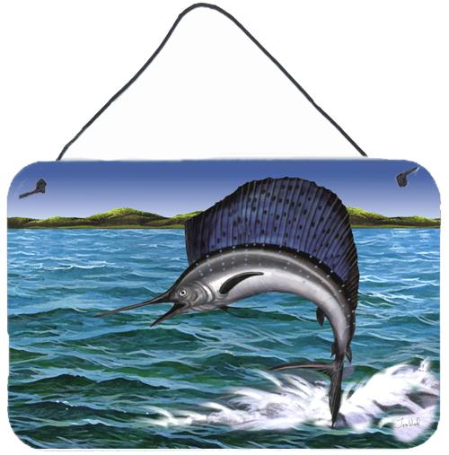 Blue Marlin Wall or Door Hanging Prints by Caroline&#39;s Treasures