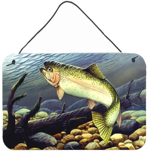 Rainbow Trout Wall or Door Hanging Prints by Caroline's Treasures