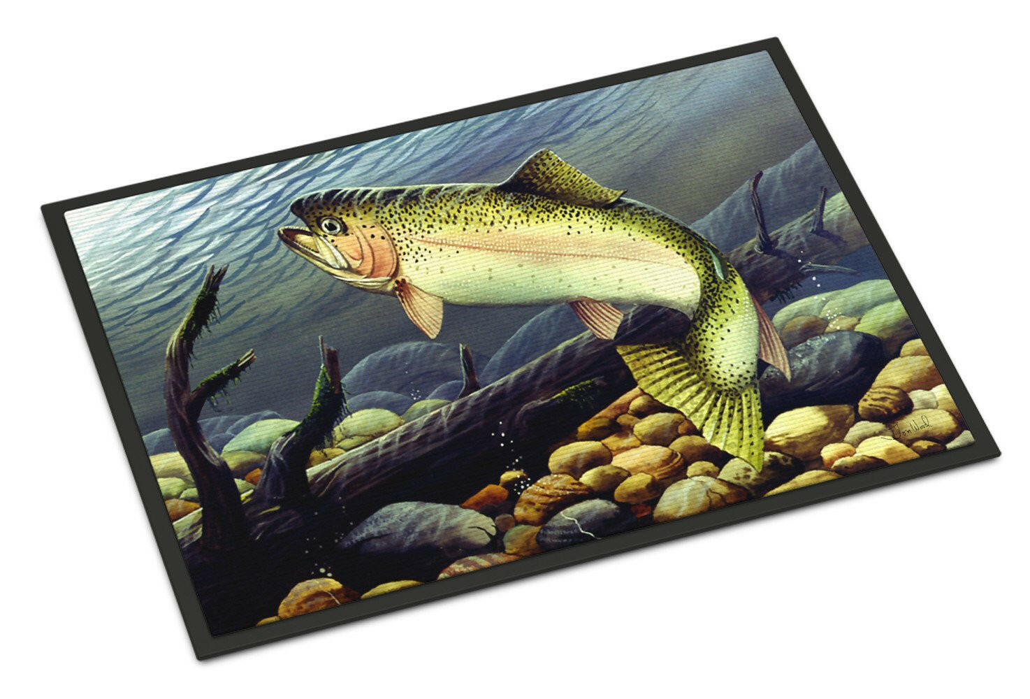 Rainbow Trout Indoor or Outdoor Mat 24x36 PTW2039JMAT - the-store.com