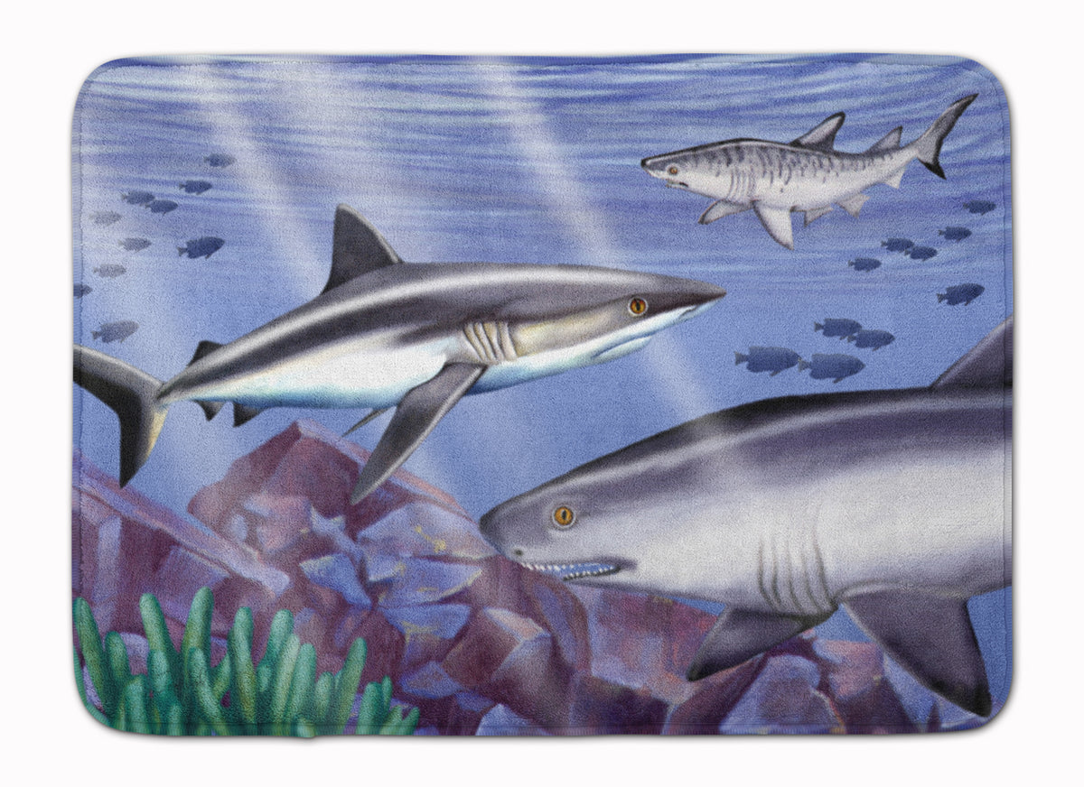 Sharks Machine Washable Memory Foam Mat PTW2043RUG - the-store.com