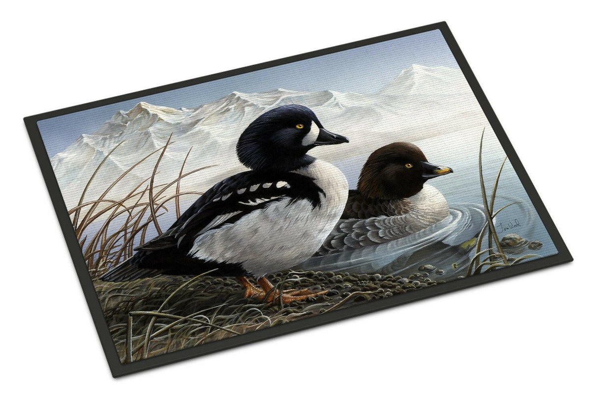 Goldeneye Ducks in the Water Indoor or Outdoor Mat 24x36 PTW2056JMAT - the-store.com