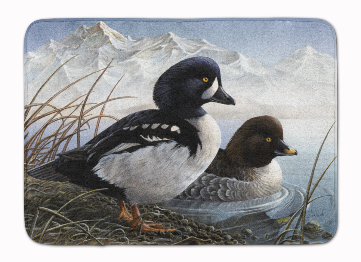 Goldeneye Ducks in the Water Machine Washable Memory Foam Mat PTW2056RUG - the-store.com