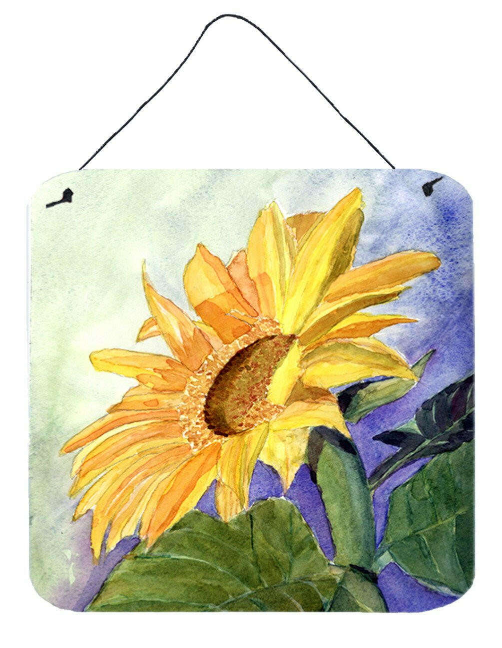 Flower - Sunflower Aluminium Metal Wall or Door Hanging Prints by Caroline's Treasures