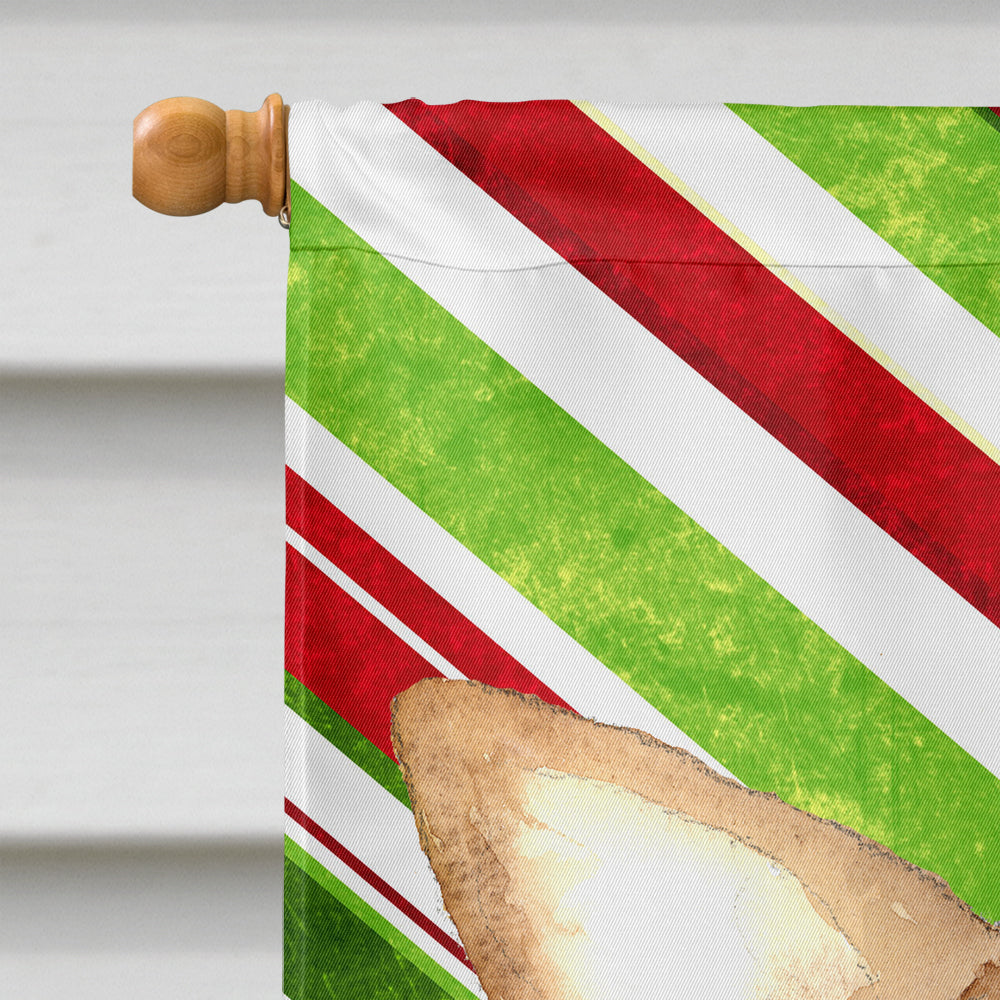 Candy Stripe Chihuahua Christmas Flag Canvas House Size RDR3010CHF  the-store.com.