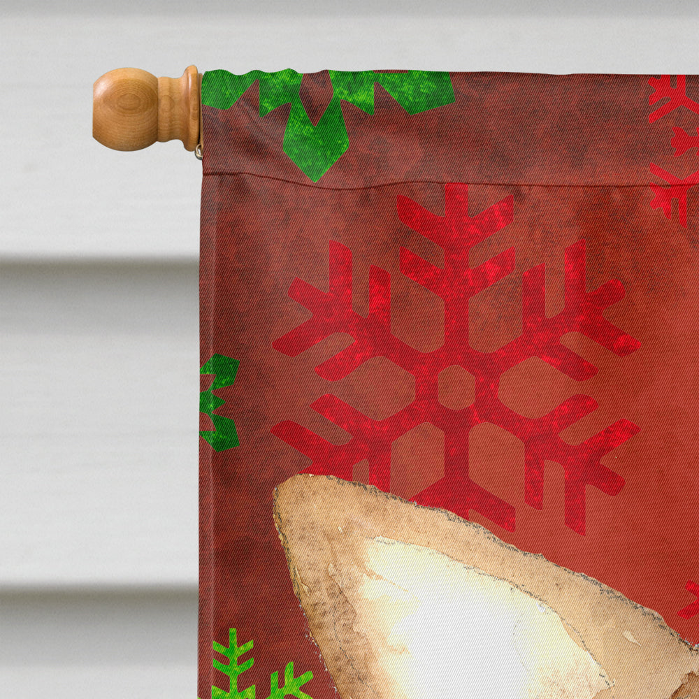 Red Snowflake Chihuahua Christmas Flag Canvas House Size RDR3012CHF  the-store.com.