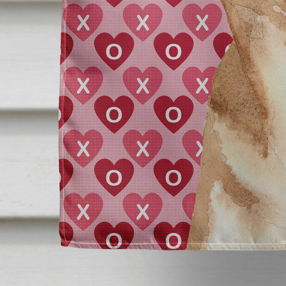 Chihuahua Love and Hearts Flag Canvas House Size RDR3014CHF  the-store.com.