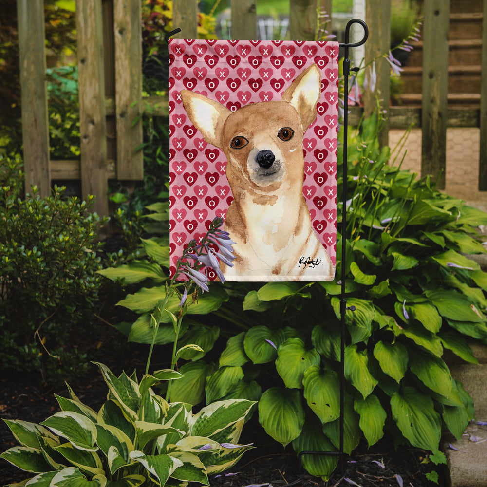 Chihuahua Love and Hearts Flag Garden Size RDR3014GF.