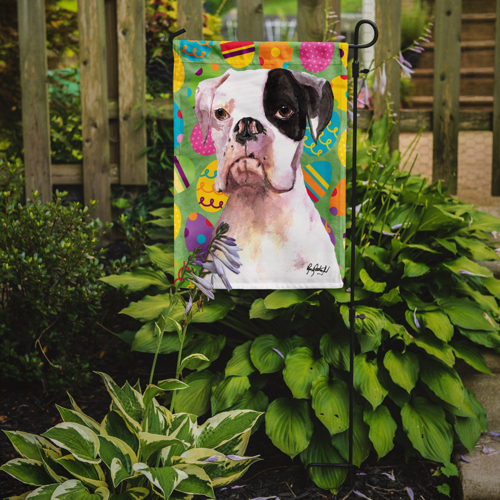 Cooper Eggravaganza Boxer Easter Flag Garden Size RDR3018GF  the-store.com.