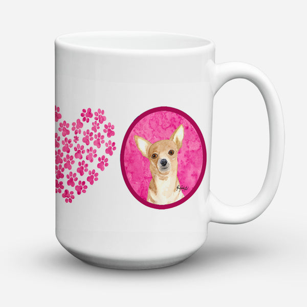 Chihuahua Dishwasher Safe Microwavable Ceramic Coffee Mug 15 ounce  the-store.com.