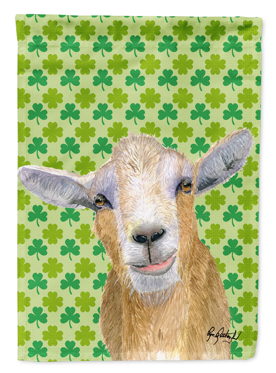 St Patrick's Day Goat Flag Canvas House Size RDR3025CHF  the-store.com.