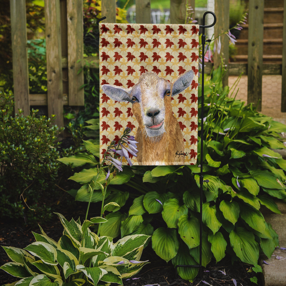 Fall Leaves Goat Flag Garden Size RDR3027GF.