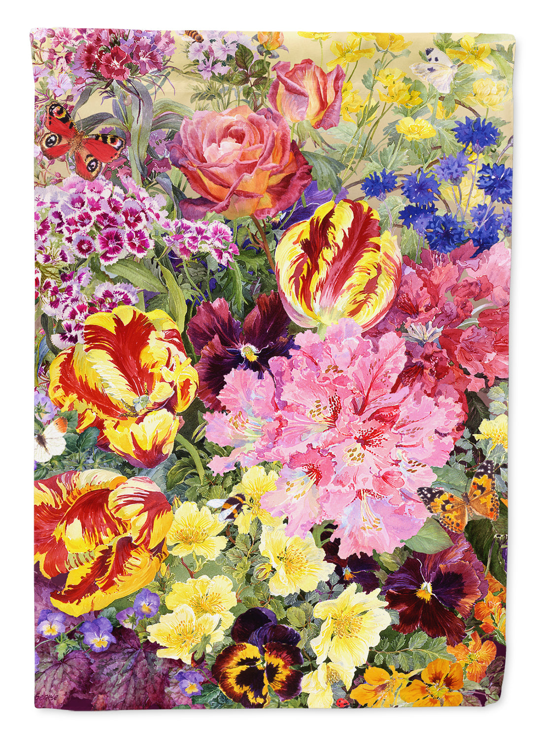 Summer Floral by Anne Searle Flag Garden Size SASE0953GF.