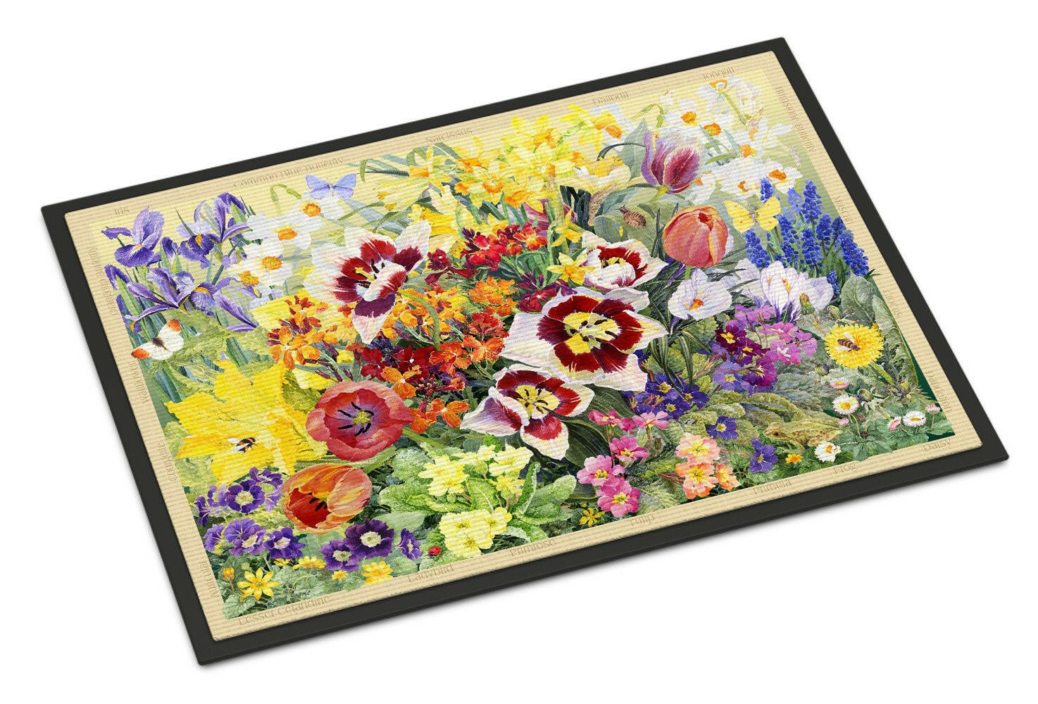 Spring Floral by Anne Searle Indoor or Outdoor Mat 24x36 SASE0954JMAT - the-store.com