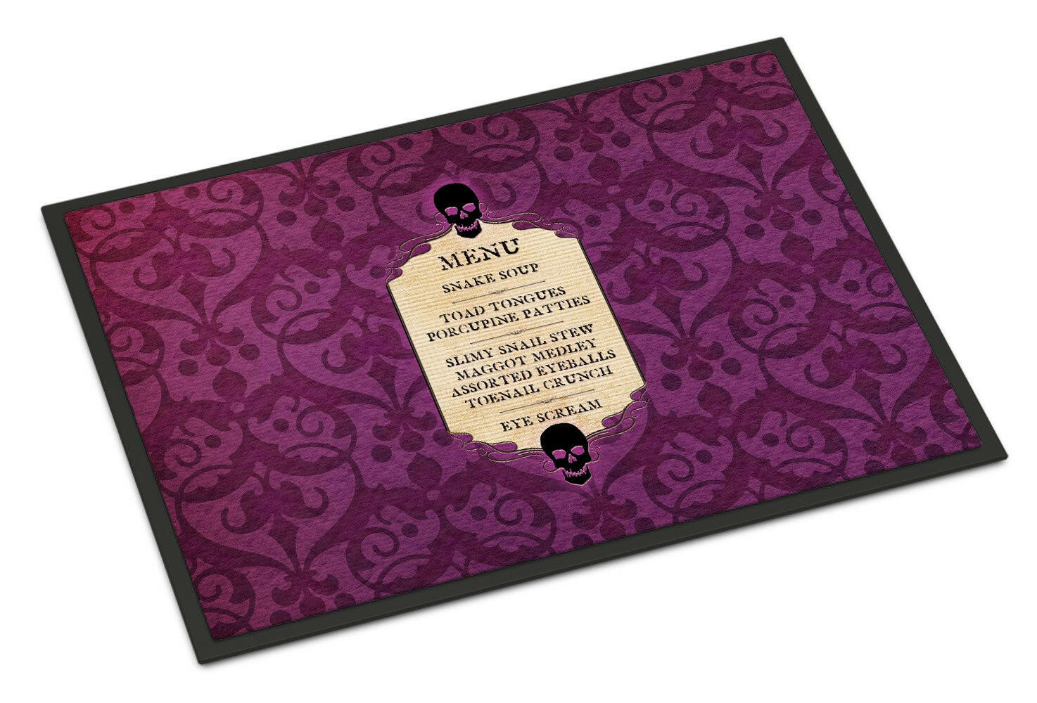 Goulish Menu including Eye Screen Snake soup Halloween Mat Doormat - the-store.com