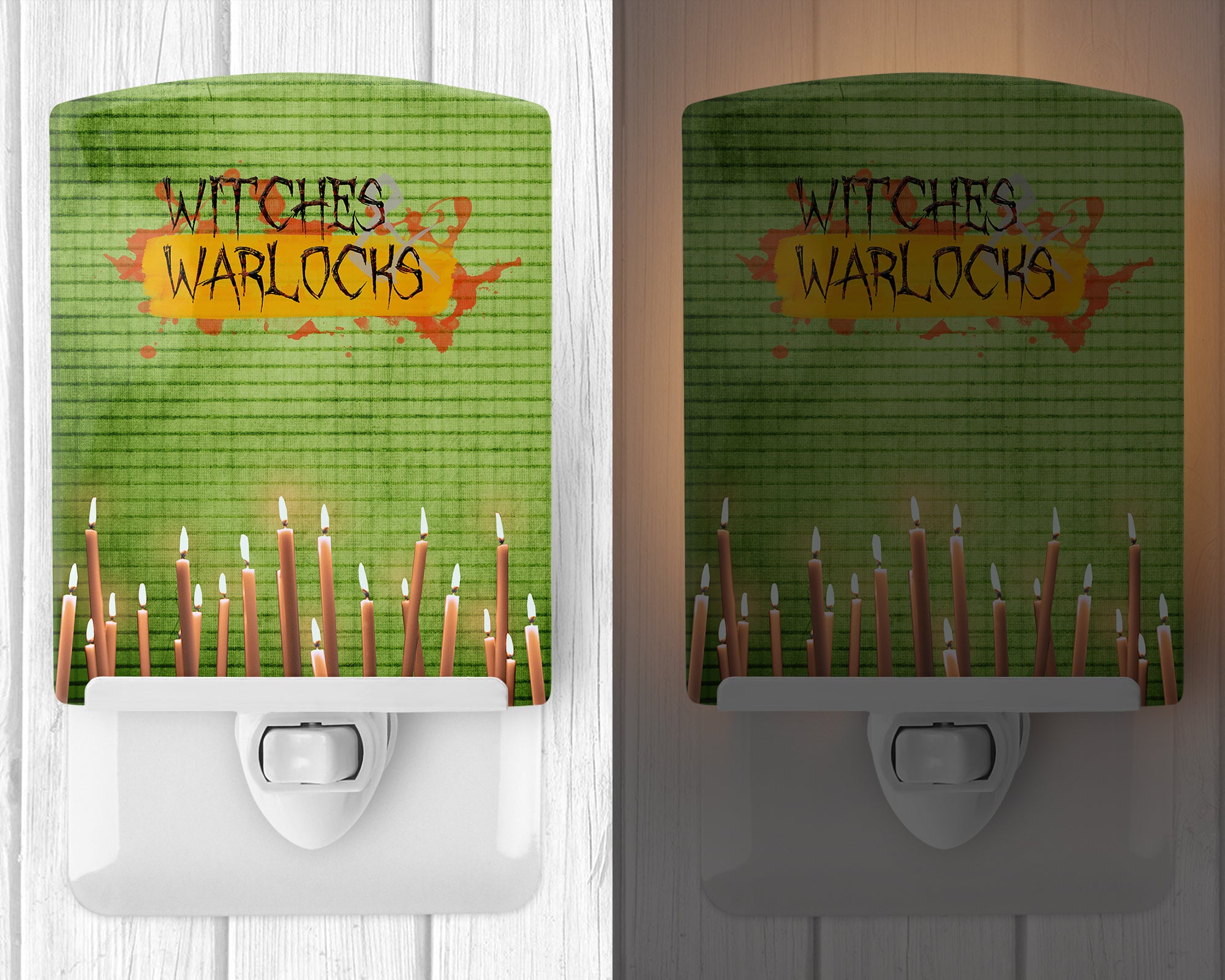 Witches and Warlocks Halloween Ceramic Night Light SB3011CNL - the-store.com