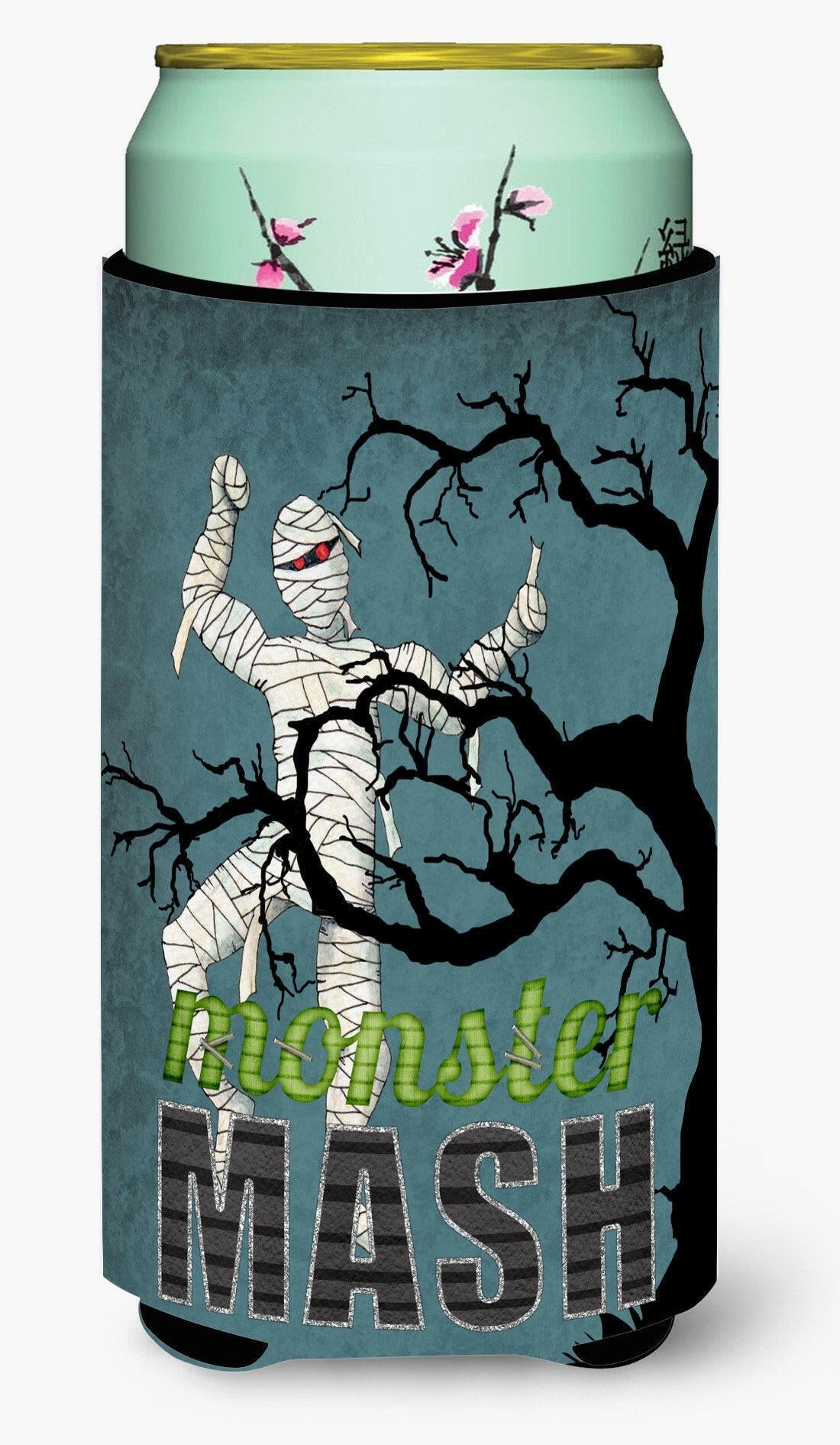 Monster Mash with Mummy Halloween  Tall Boy Beverage Insulator Beverage Insulator Hugger by Caroline's Treasures