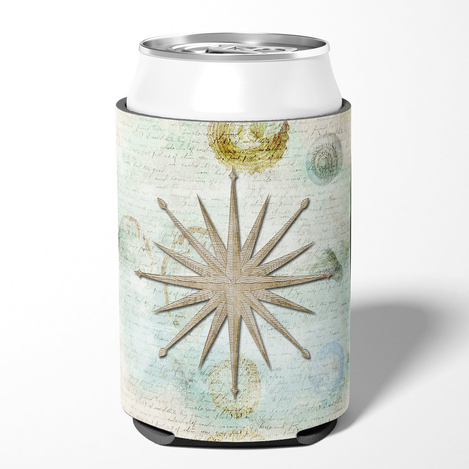 Shells Navagation Star Can or Bottle Beverage Insulator Hugger.