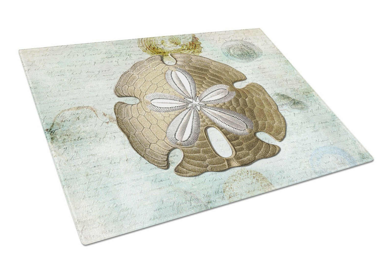 Sand Dollar  Glass Cutting Board Large by Caroline's Treasures