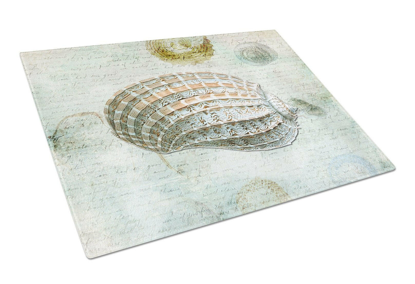 Shells  Glass Cutting Board Large by Caroline's Treasures