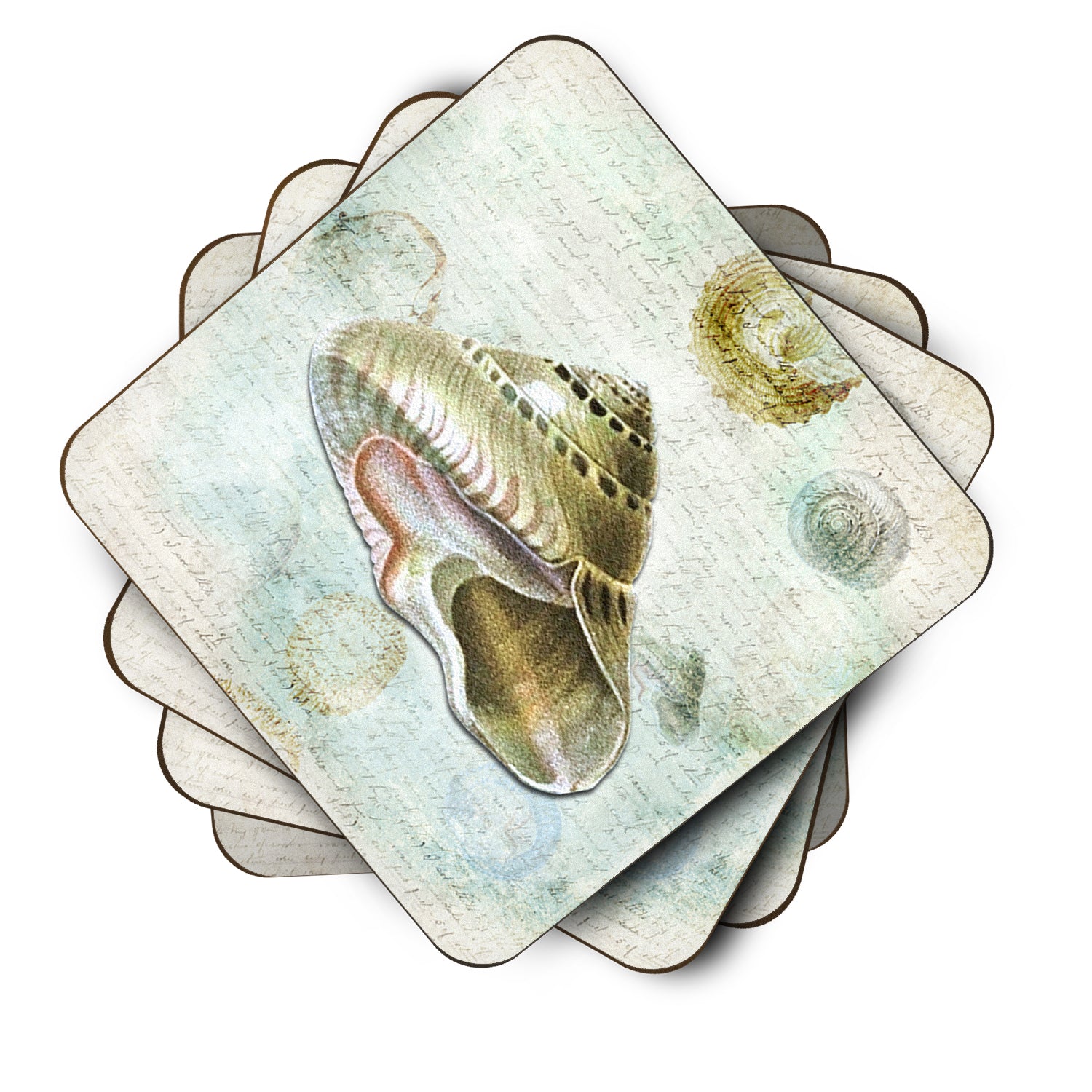 Set of 4 Shells  Foam Coasters - the-store.com