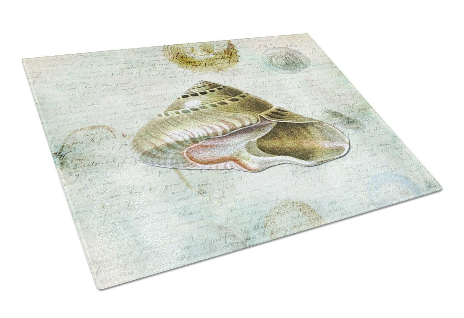 Shells  Glass Cutting Board Large by Caroline's Treasures