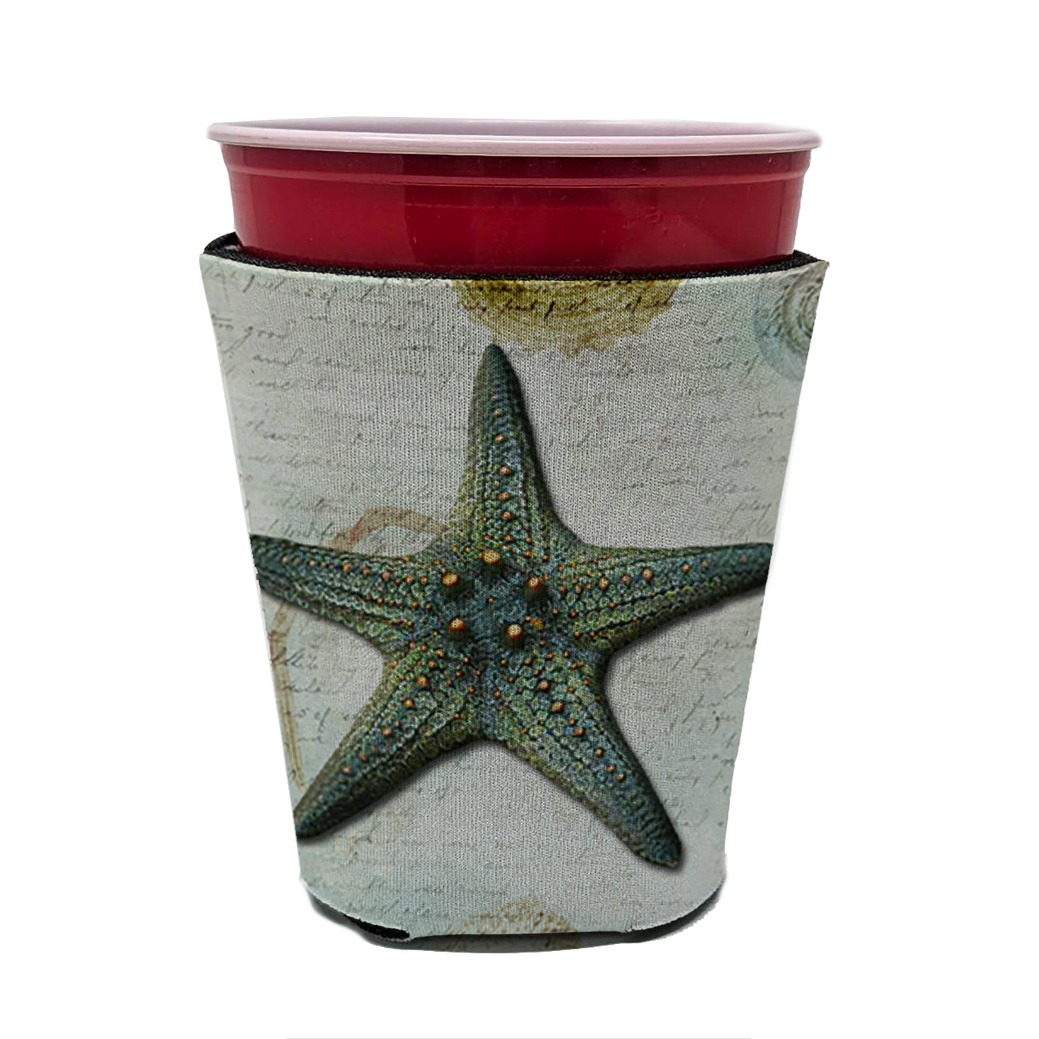 Starfish  Red Cup Beverage Insulator Hugger  the-store.com.