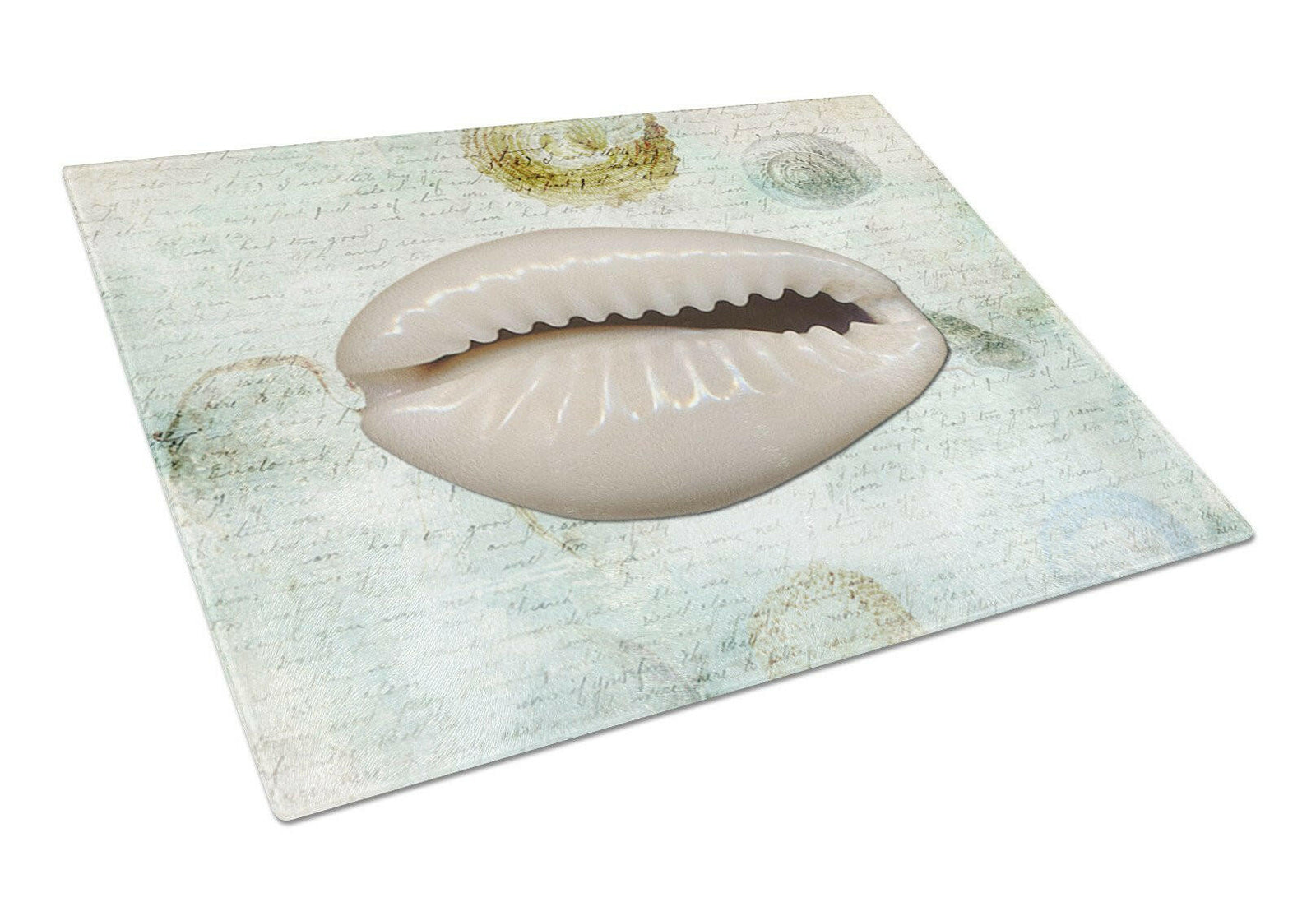 Shells  Glass Cutting Board Large by Caroline's Treasures