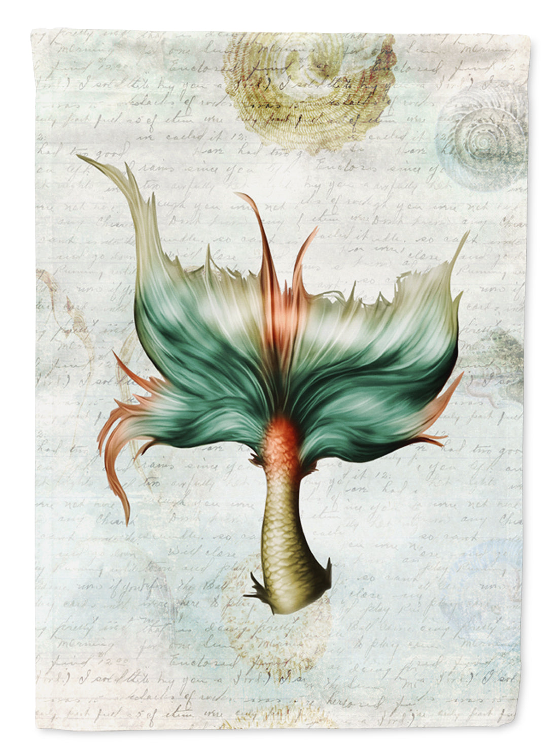 Mermaids and Mermen Mermaid Tail Flag Canvas House Size SB3039CHF  the-store.com.