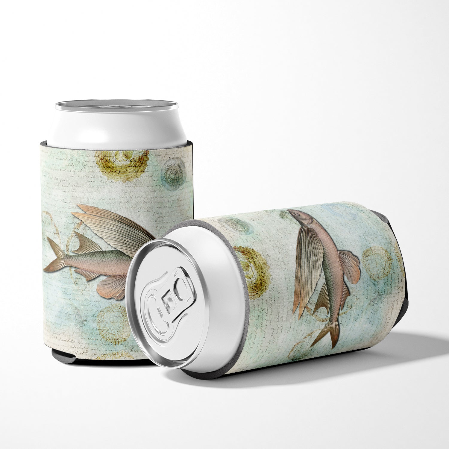 Fish  Can or Bottle Beverage Insulator Hugger.