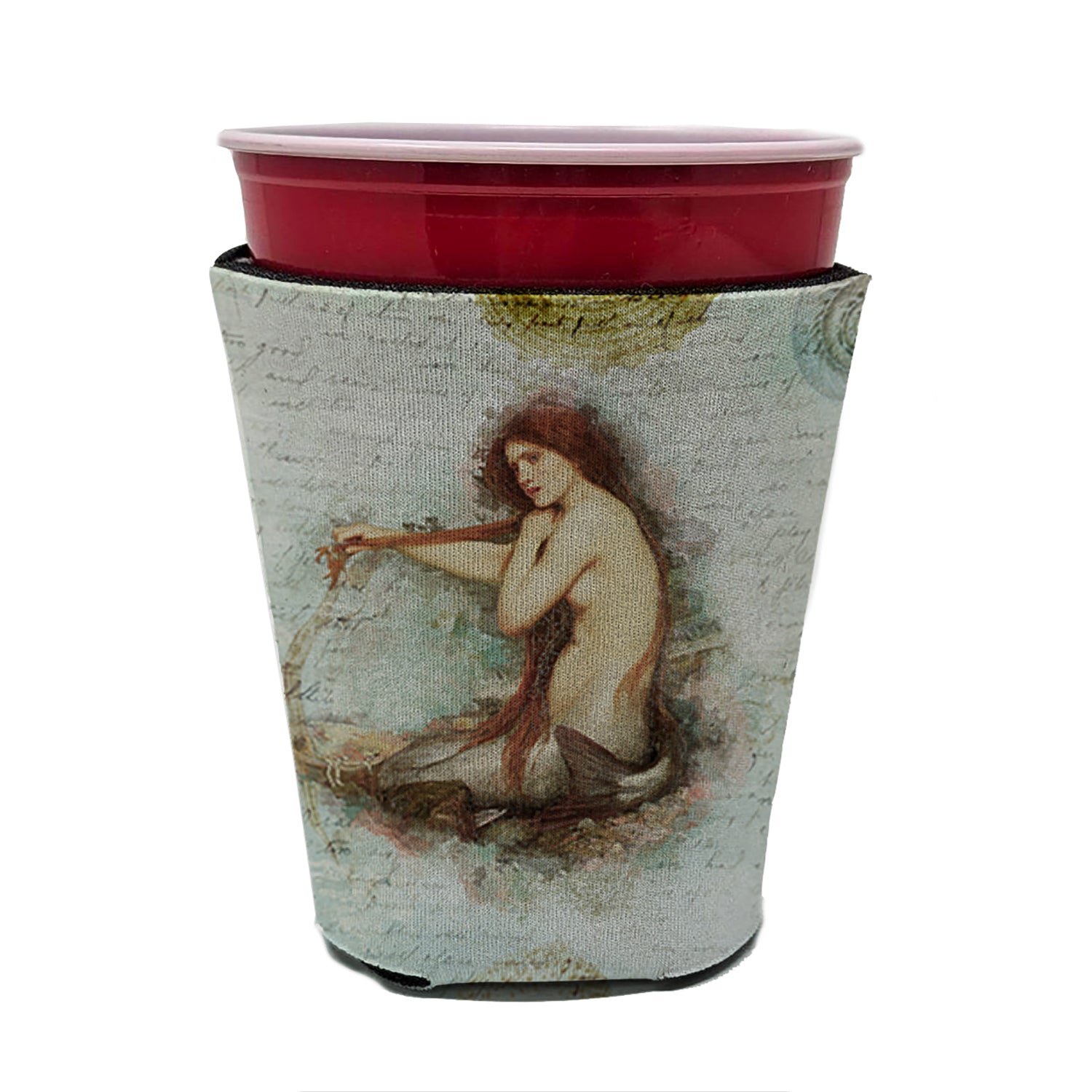 Mermaids and Mermen  Red Cup Beverage Insulator Hugger  the-store.com.