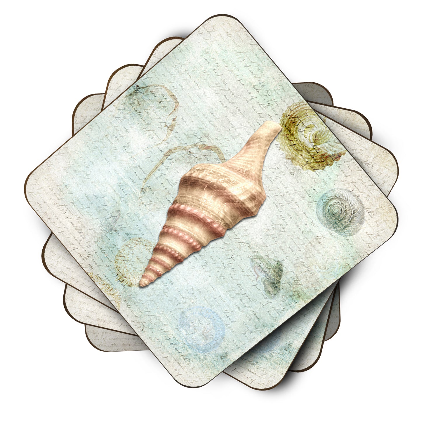 Set of 4 Shells  Foam Coasters - the-store.com