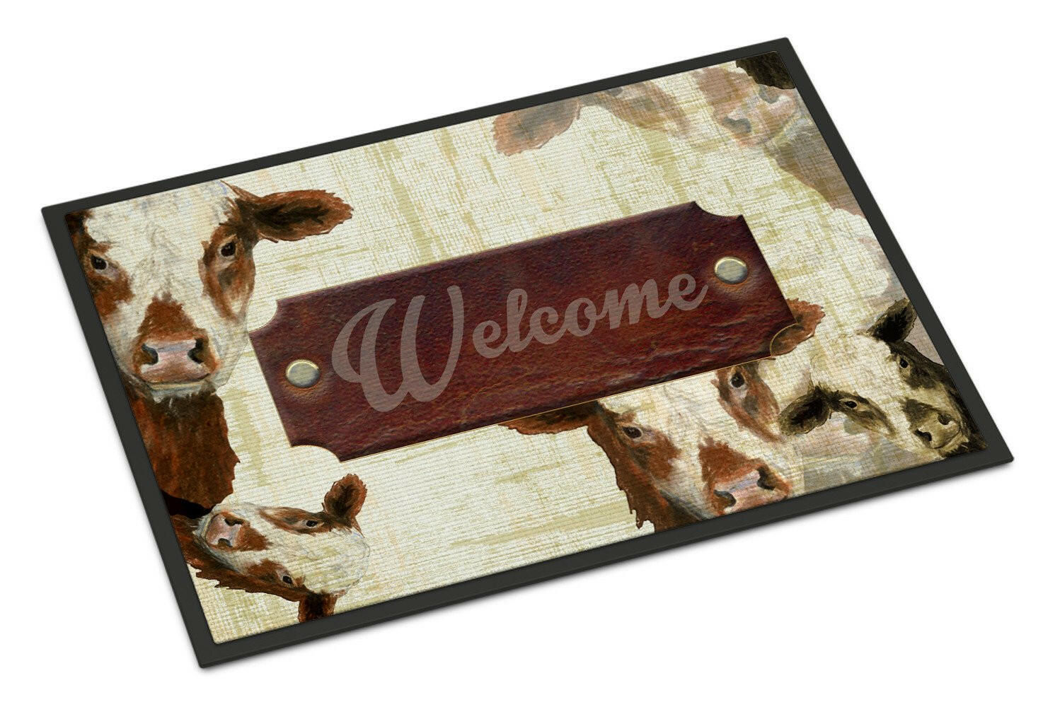 Welcome cow Indoor or Outdoor Mat 24x36 SB3065JMAT - the-store.com