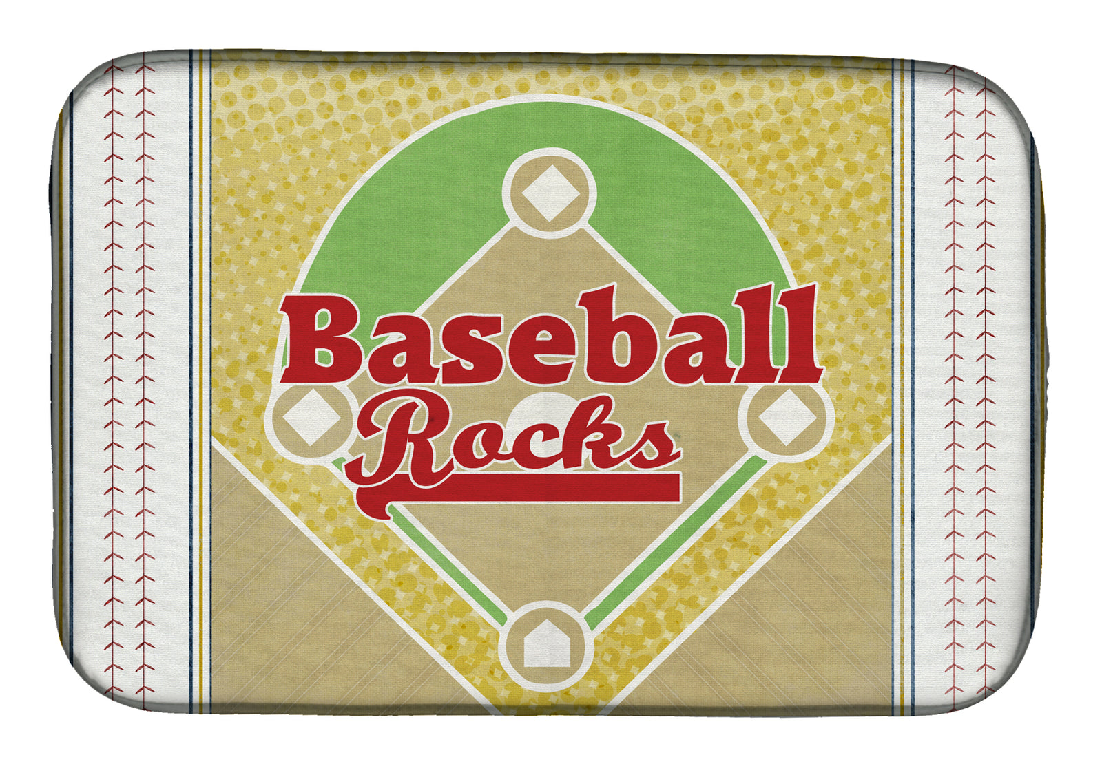 Baseball Rules Dish Drying Mat SB3077DDM  the-store.com.