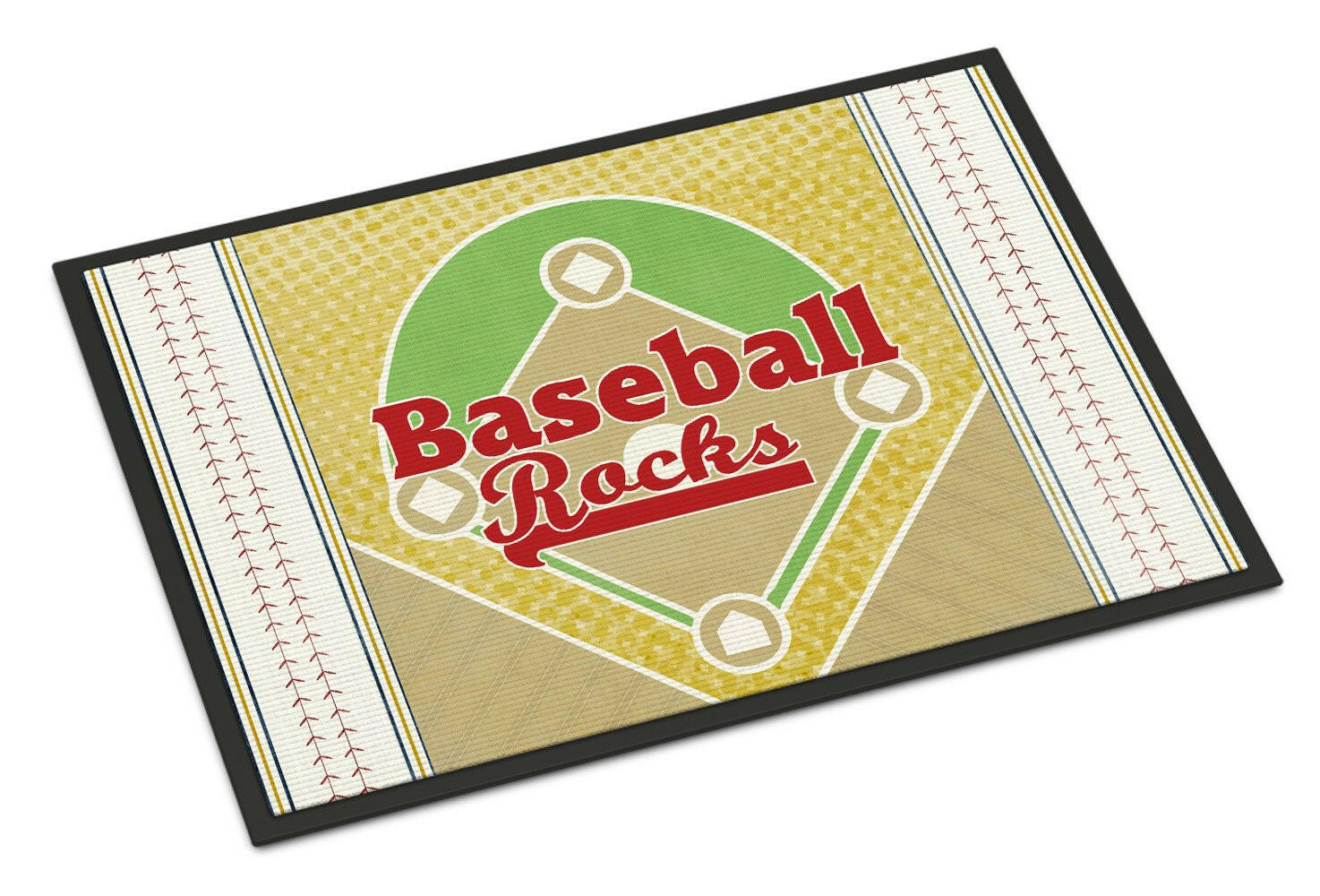 Baseball Rocks Indoor or Outdoor Mat 24x36 SB3077JMAT - the-store.com