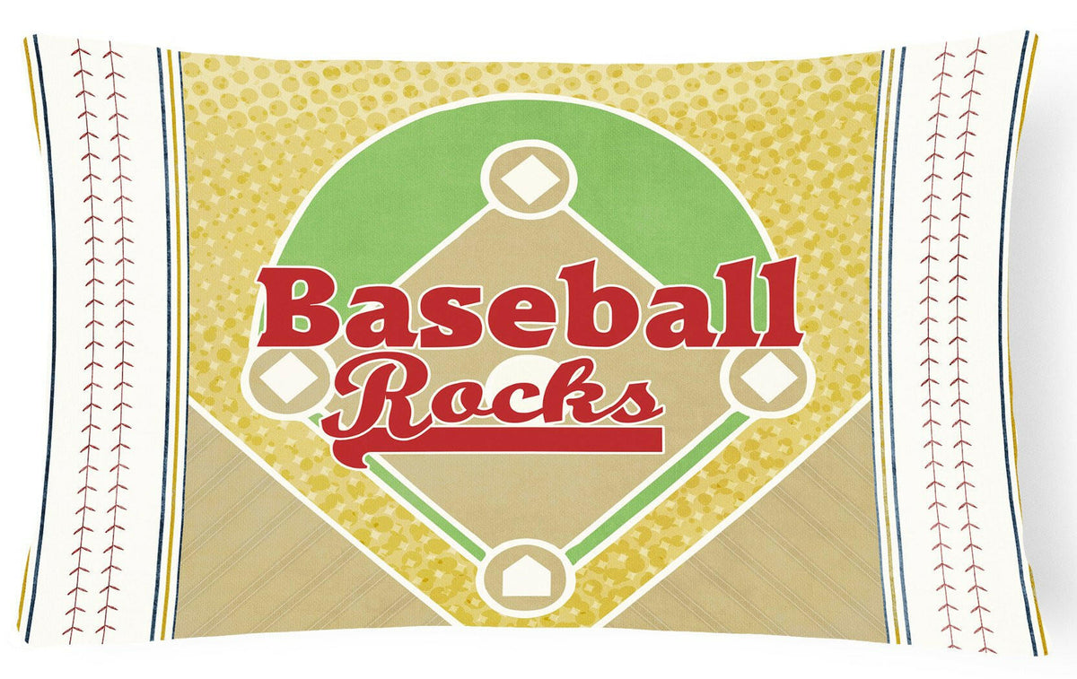 Baseball Rules   Canvas Fabric Decorative Pillow SB3077PW1216 by Caroline&#39;s Treasures